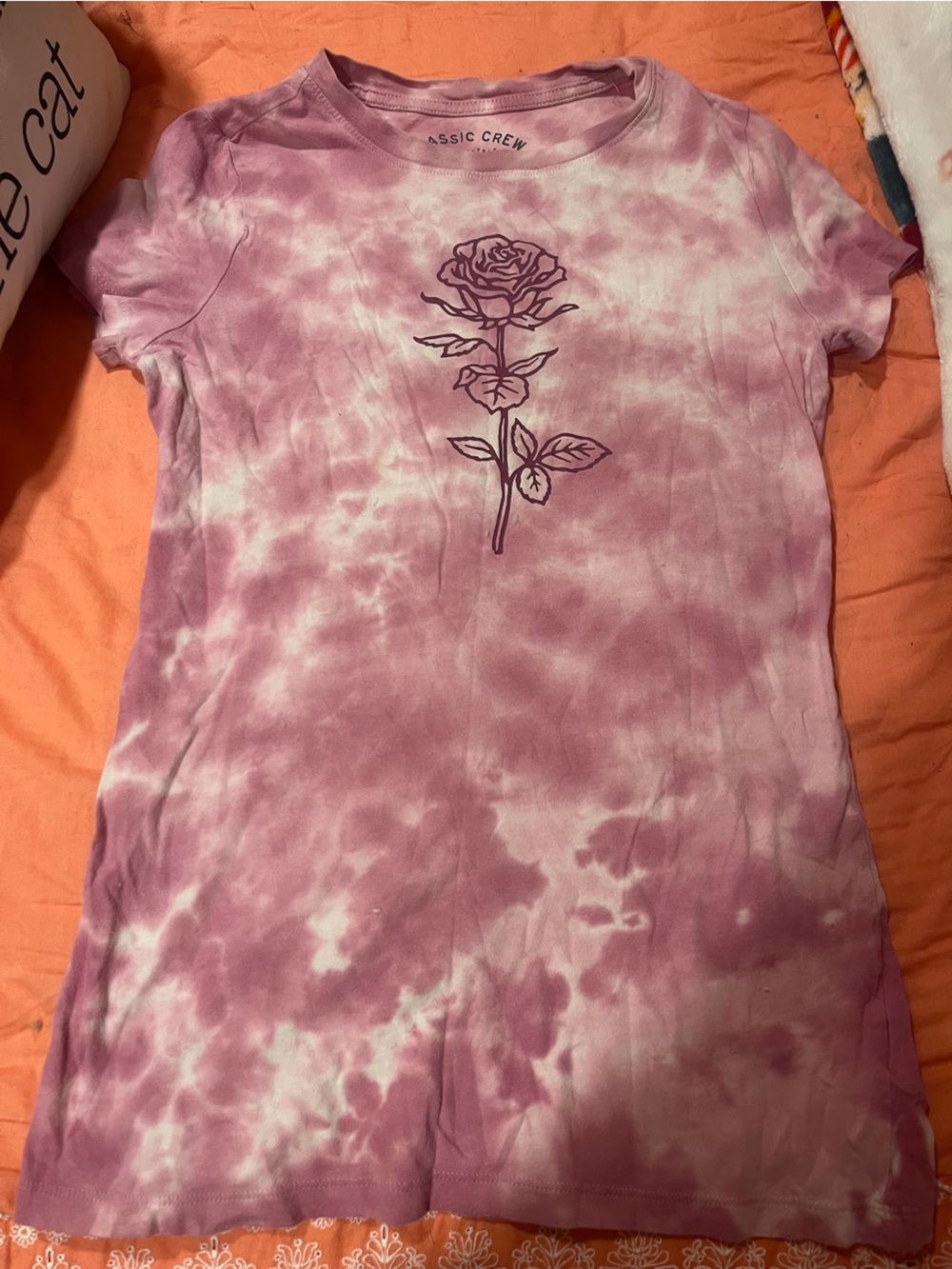 Aeropostale Tie Dye Rose Tee Shirt